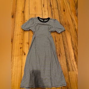 Striped midi dress